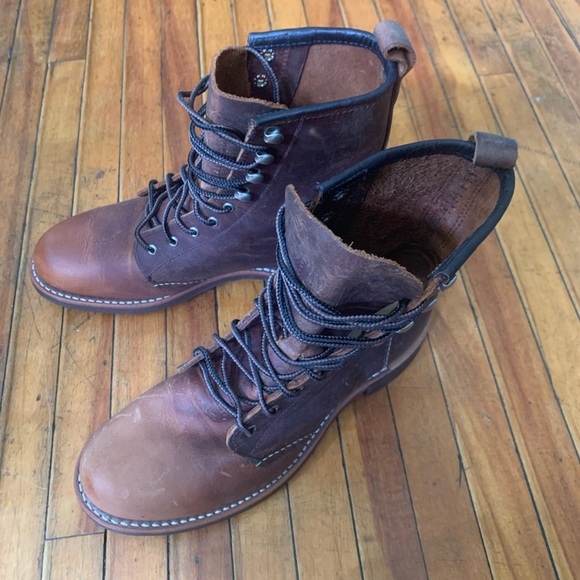 Red Wing Leather Boots, Heritage Silversmith in Copper Rough + Tough Leather - Picture 9 of 16